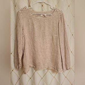 Artisan NY 100% Linen Long Sleeve Shirt. Womens size Large